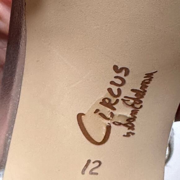 CIRCUS NY SAME EDELMAN “HOLMES” SILVER METALLIC ANKLE STRAP SANDAL 12 M NWT - Picture 11 of 16